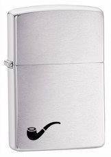 ZIPPO Brushed Chrome Pipe Lighter