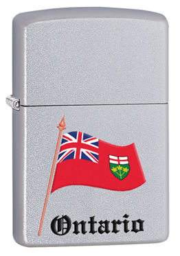 ZIPPO Souvenir Flag of Ontario (Chrome)