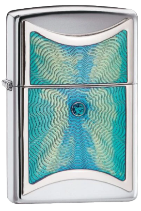 Zippo Lighter Splash Emblem Swarovski Crystal (20884)