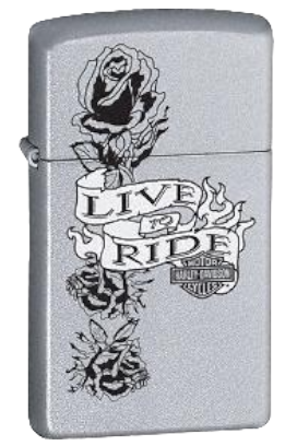 Zippo Lighter Harley-Davidson® Live To Ride Slim (24008)