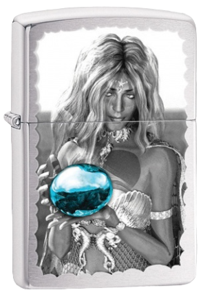 Zippo Lighter Mermaid and Orb Design (28651)