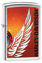 Zippo Lighter Harley-Davidson® Red Wings/Chrome (28977)