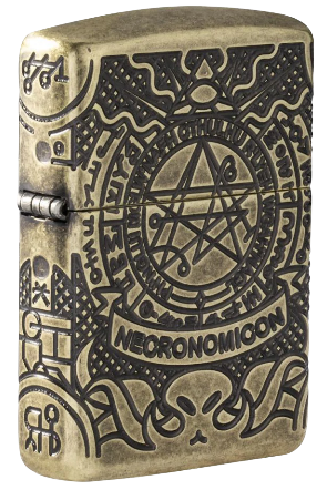 Zippo Lighter Armor® Antique Brass Book of the Dead (29561)