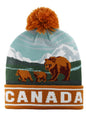 Landmark Beanies - Canada Bear and Cubs Walking by The Mountains