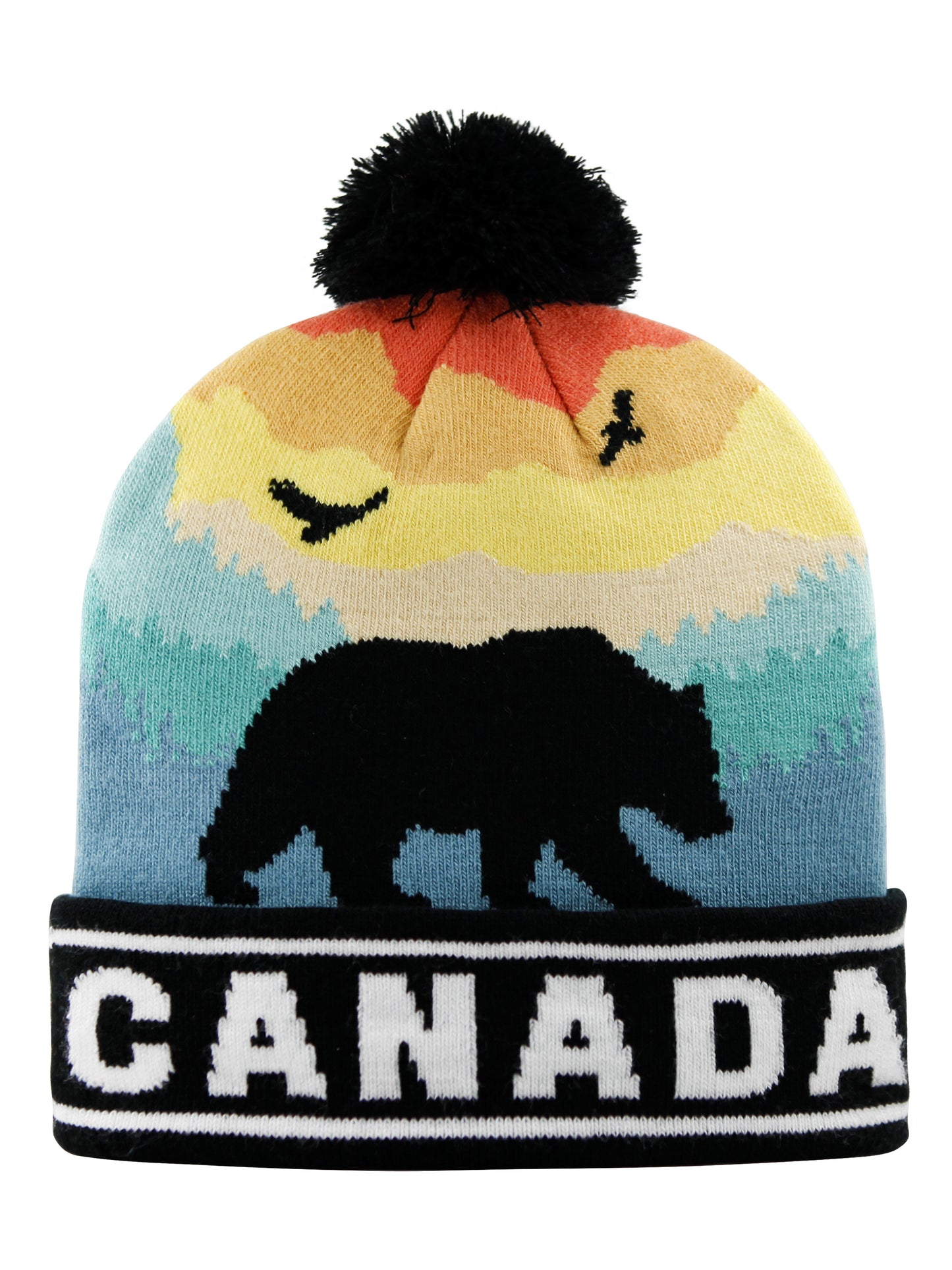 Landmark Beanies - Canada Bear Silhouette Sunset