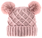 Canada Bear Pom Knit Toque - Faux Fur Double-Pom