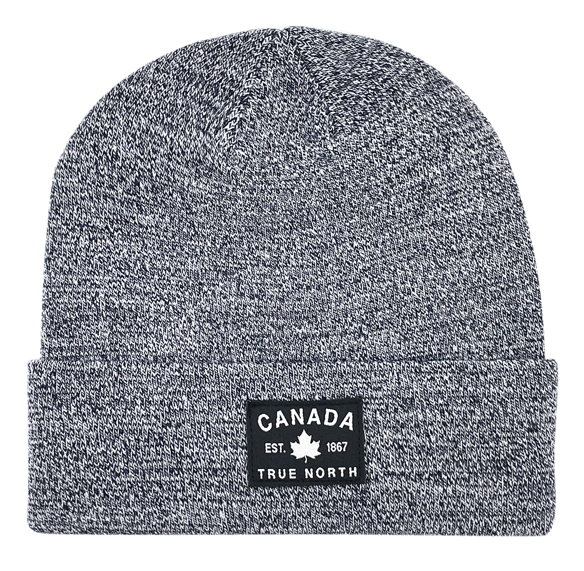 Canada Fabric Patch Knit Toques - Heather Colours