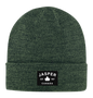 Jasper Fabric Patch Knit Toques - Heather Colours