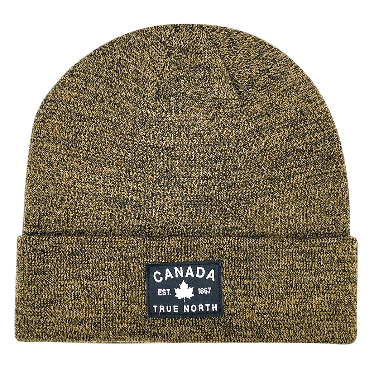 Canada Fabric Patch Knit Toques - Heather Colours