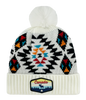 Canada Knit Toque Native/Navajo Pattern with Pom w/ Woven Patch