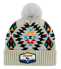 Canada Knit Toque Native/Navajo Pattern with Pom w/ Woven Patch