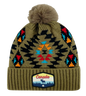 Canada Knit Toque Native/Navajo Pattern with Pom w/ Woven Patch