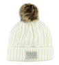 Canada Heavy Knit Toque with Faux-Fur Pom and Tone-on Tone Patch