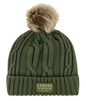 Canada Heavy Knit Toque with Faux-Fur Pom and Tone-on Tone Patch