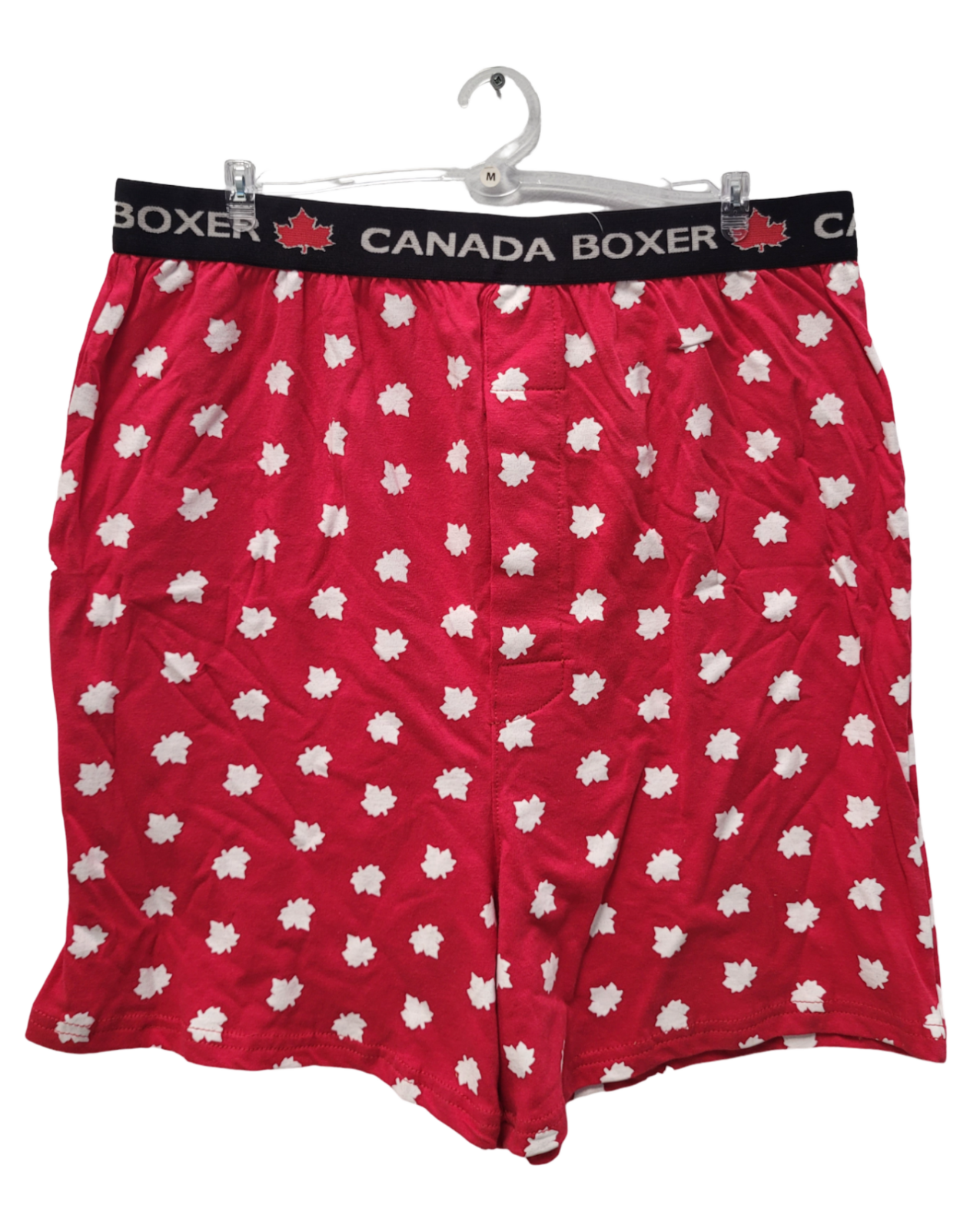 Boxer Short Canada Multi Maple Leaf - Red