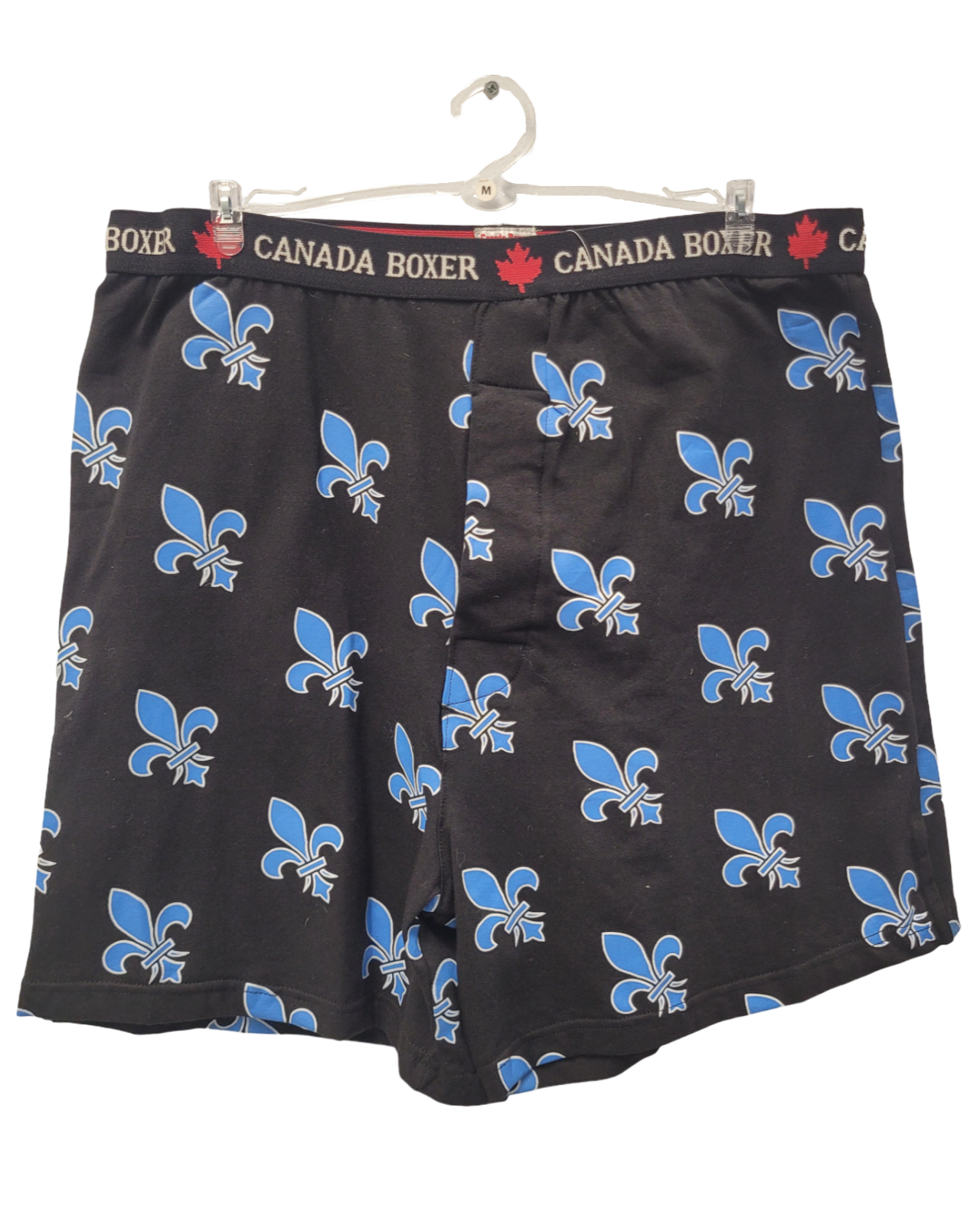 Boxer Short Quebec Fleur du Lys - Black