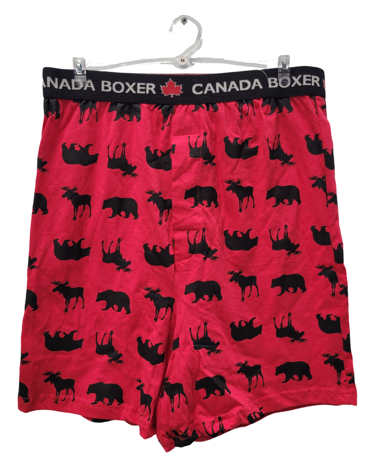 Boxer Short Canada Moose & Bear Silhouette