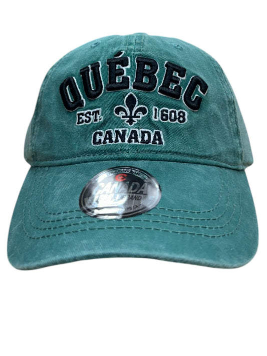 Baseball Cap, Retro Wash - Quebec