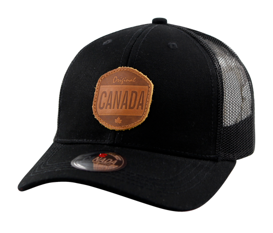 Canada Baseball Hats - Meshback with Leather Patch