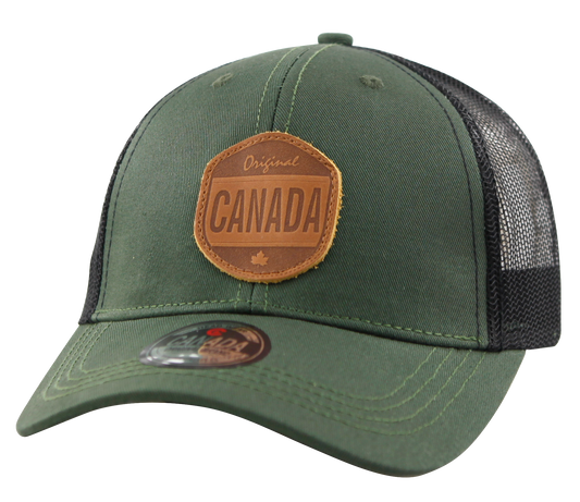 Canada Baseball Hats - Meshback with Leather Patch