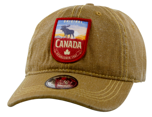 Canada Baseball Hats - Cotton Canvas with Embroidered Patch