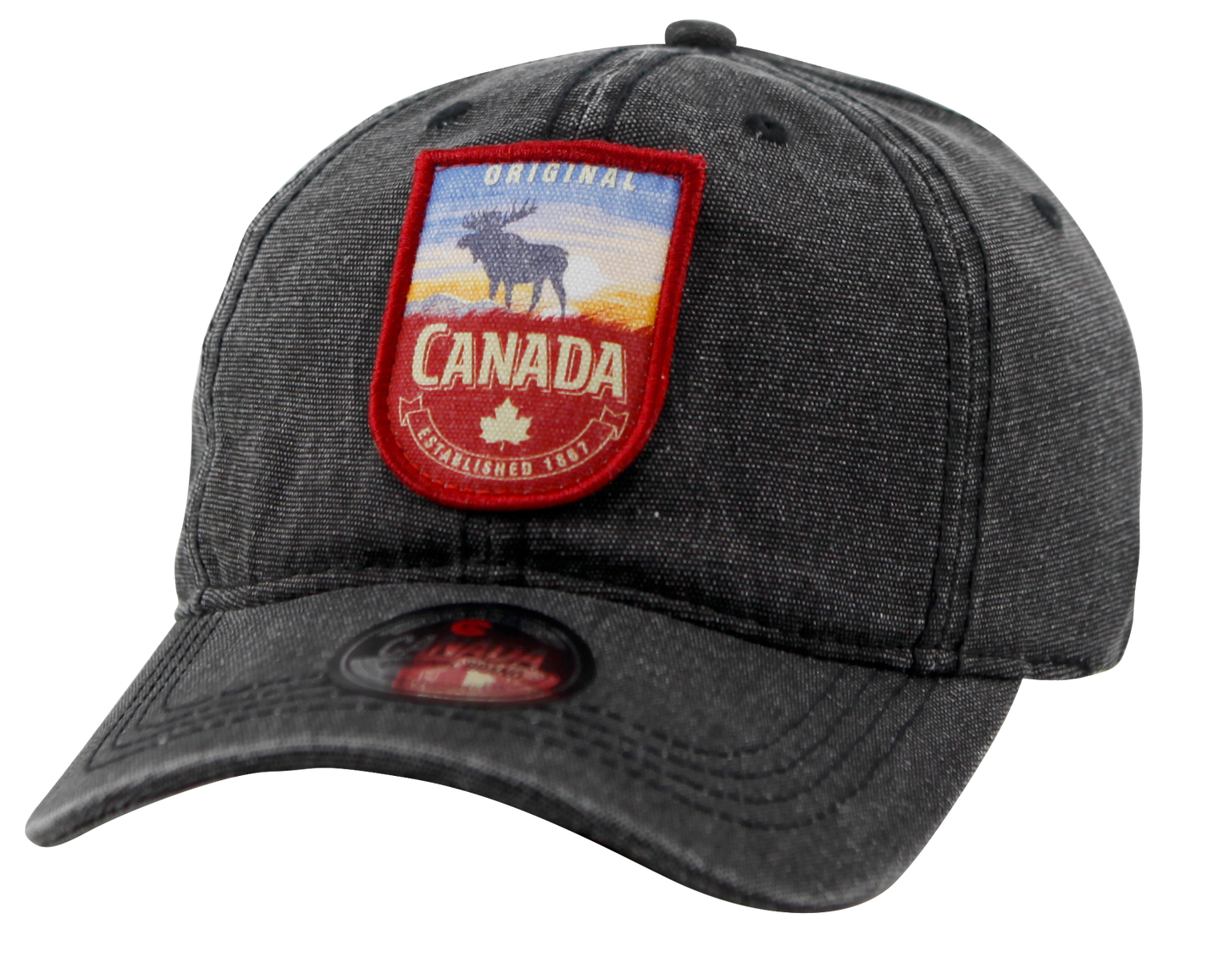 Canada Baseball Hats - Cotton Canvas with Embroidered Patch