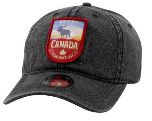 Canada Baseball Hats - Cotton Canvas with Embroidered Patch