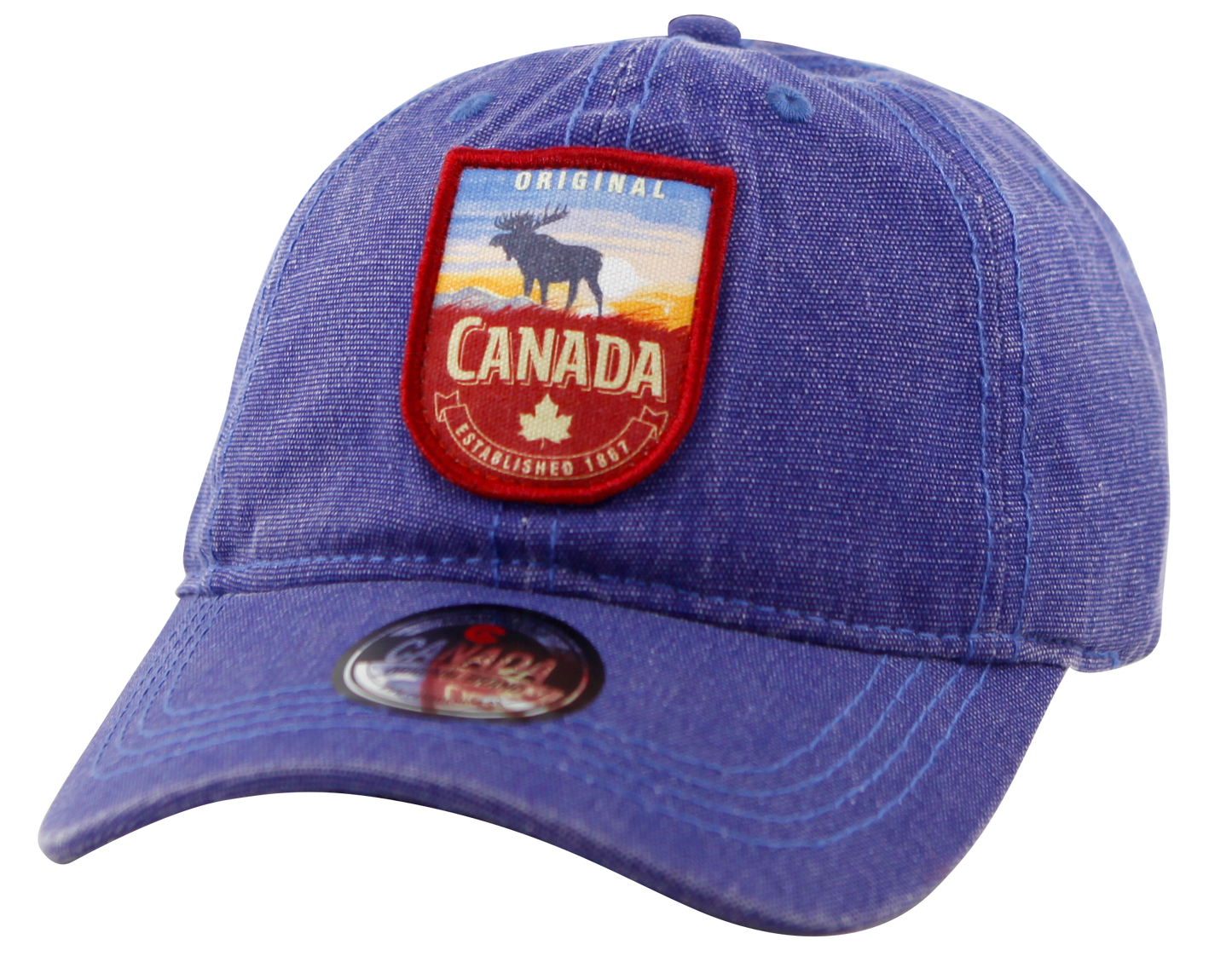 Canada Baseball Hats - Cotton Canvas with Embroidered Patch