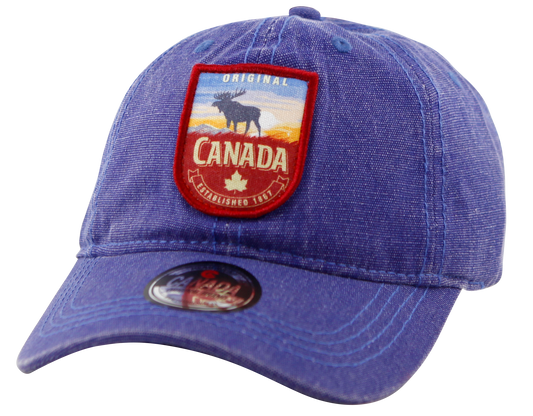 Canada Baseball Hats - Cotton Canvas with Embroidered Patch