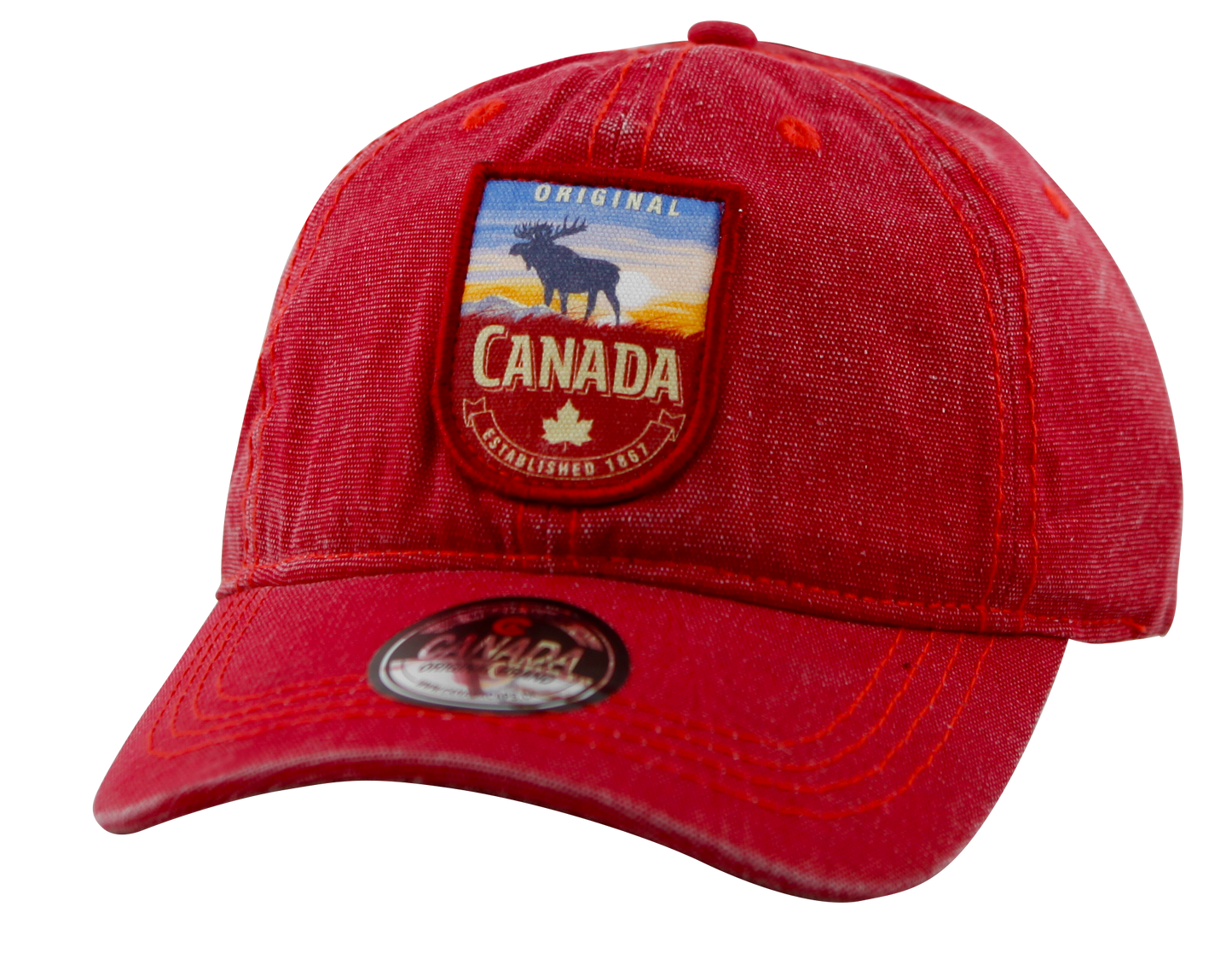 Canada Baseball Hats - Cotton Canvas with Embroidered Patch