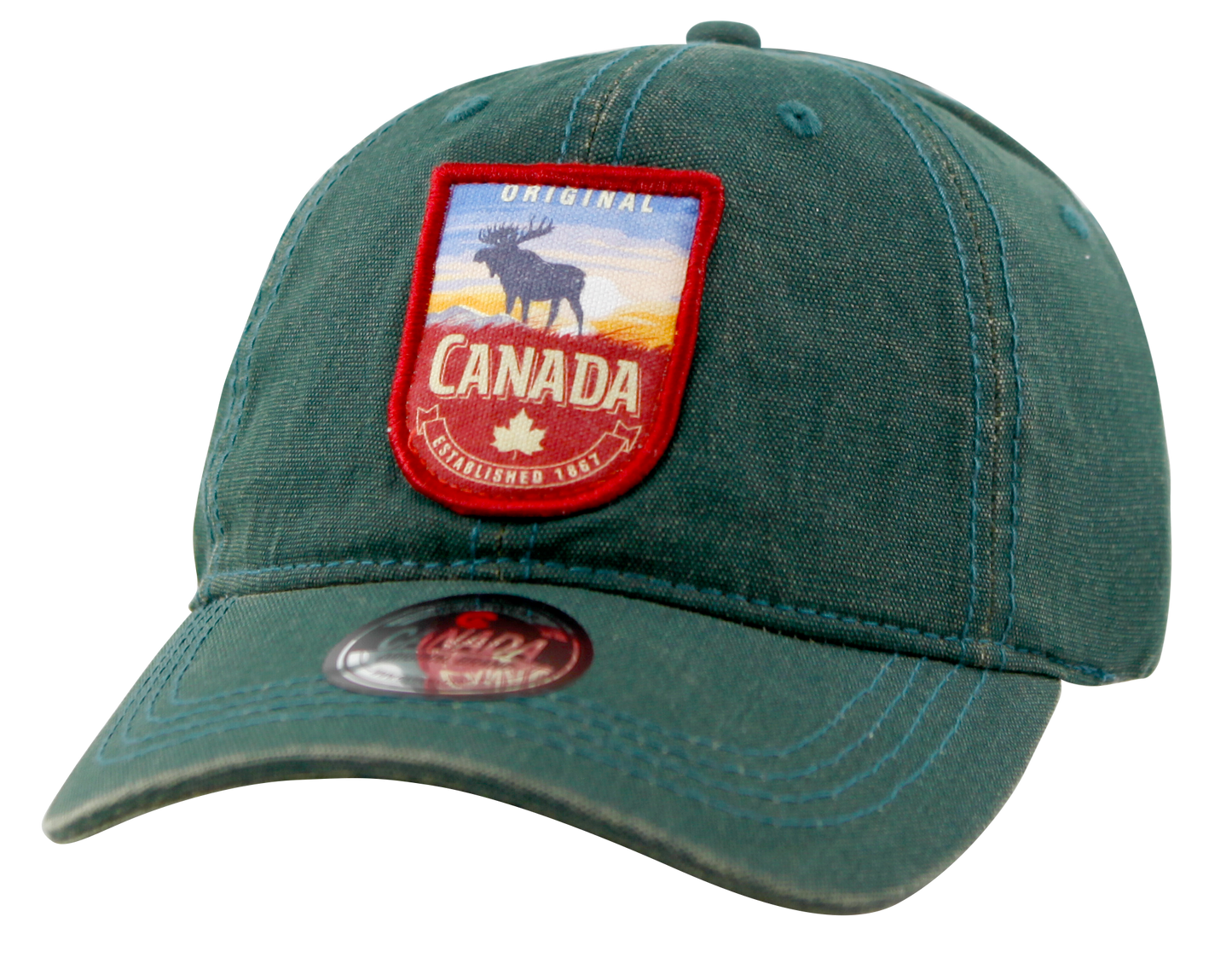 Canada Baseball Hats - Cotton Canvas with Embroidered Patch