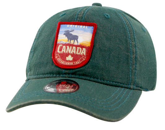 Canada Baseball Hats - Cotton Canvas with Embroidered Patch