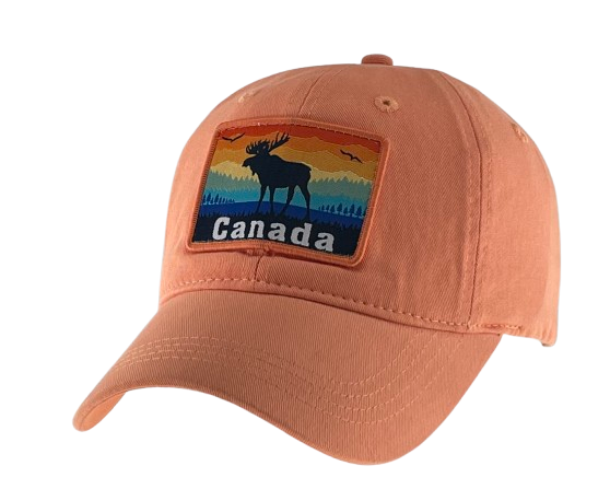 Canada Baseball Hats - Washed Cotton Fabric Hats