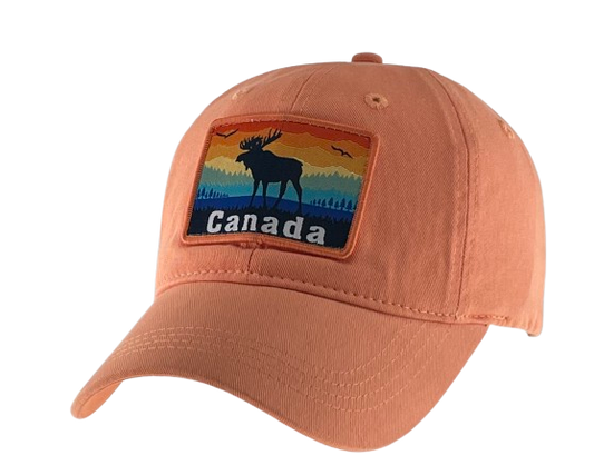 Canada Baseball Hats - Washed Cotton Fabric Hats