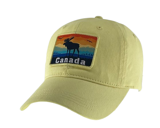 Canada Baseball Hats - Washed Cotton Fabric Hats