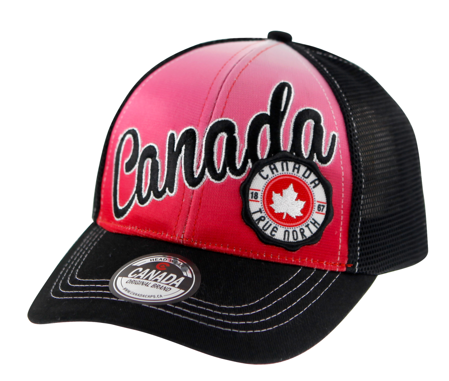 Canada Baseball Hats - Meshback with Gradient Colour Front Panel