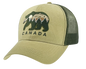 Canada Cotton Meshback Hat w/ Bear/Mountain Embroidered Design