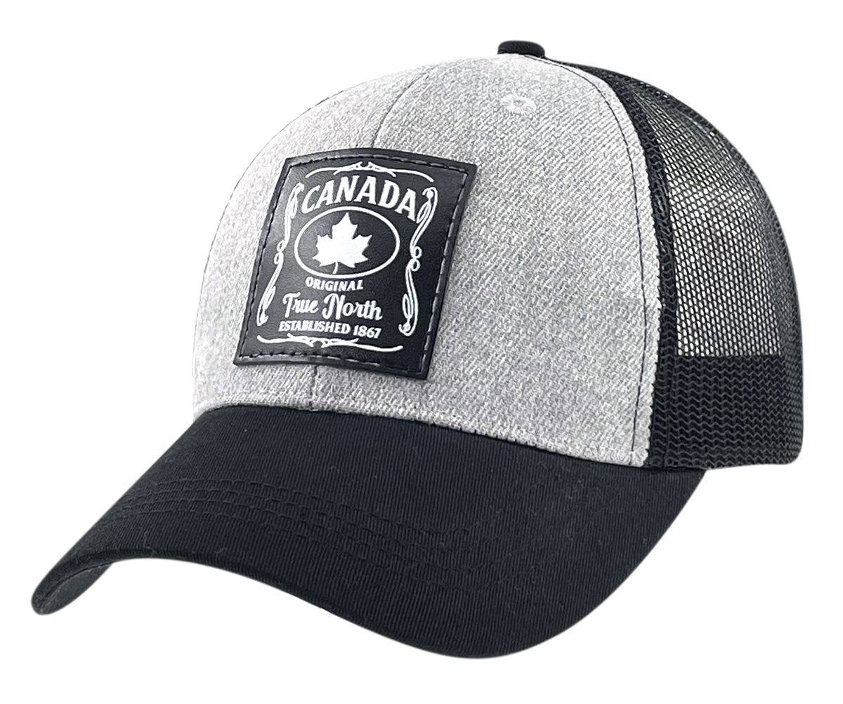 Canada Meshback Hat Canada Whisky Leatherette Patch