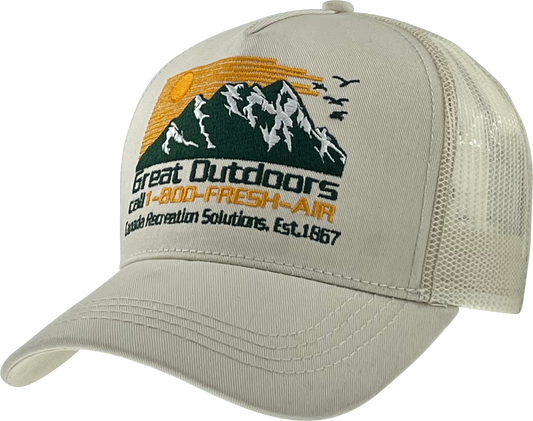 Canada Cotton Hat - Great Outdoor Mountain Scene