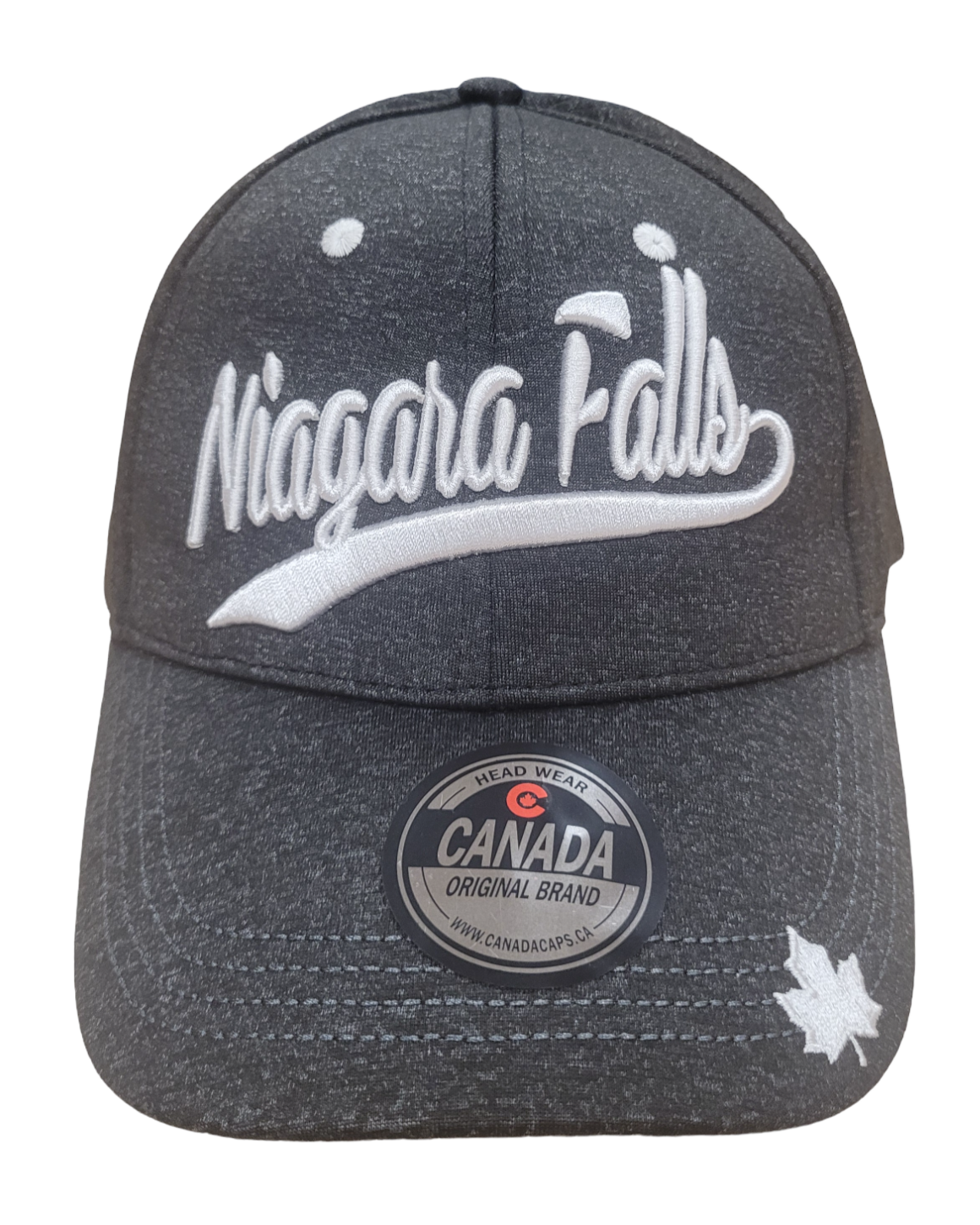 Niagara Falls Baseball Hats - Micro Fiber Sports Cap - Salt & Pepper Colours