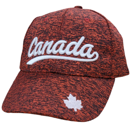 Canada Baseball Hats - Micro Fiber Sports Cap - Salt & Pepper Colours