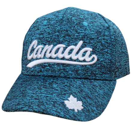 Canada Baseball Hats - Micro Fiber Sports Cap - Salt & Pepper Colours