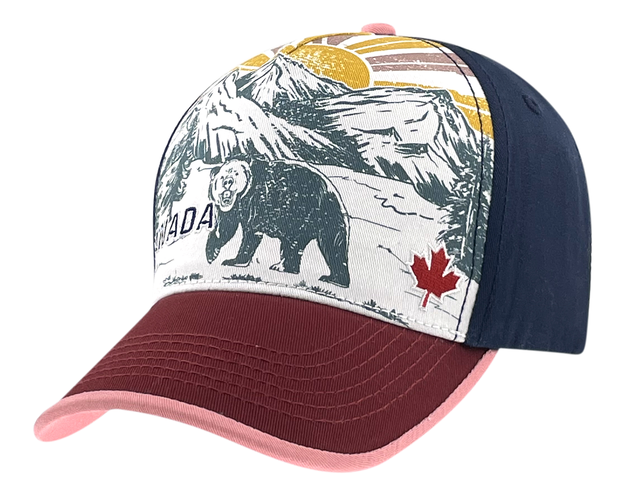 Canada Outdoor Scene Caps with Embroidery/ Embellishments Multi-Color