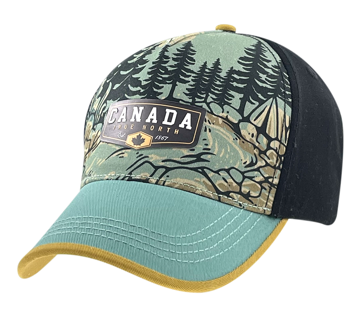 Canada Outdoor Scene Caps with Embroidery/ Embellishments Multi-Color