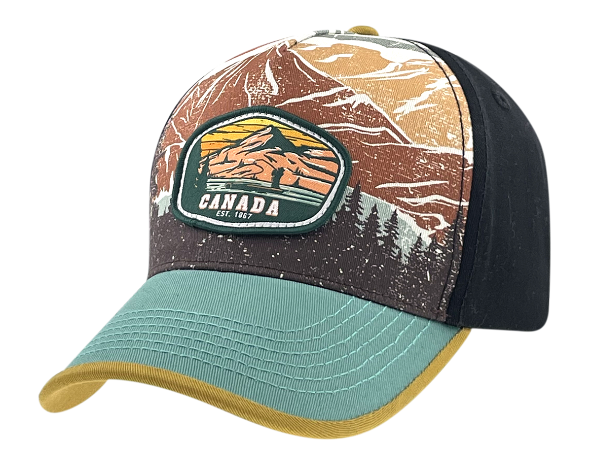 Canada Outdoor Scene Caps with Embroidery/ Embellishments Multi-Color