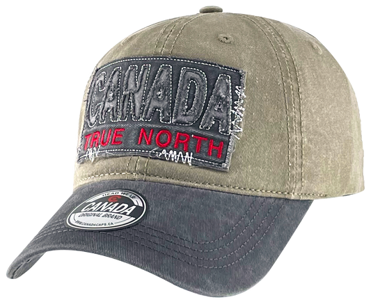 Canada Washed Cotton Hat with Applique/Embroidery Canada