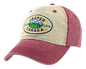 Washed Cotton Hat with Embroidered Patch - Jasper