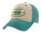 Washed Cotton Hat with Embroidered Patch - Jasper