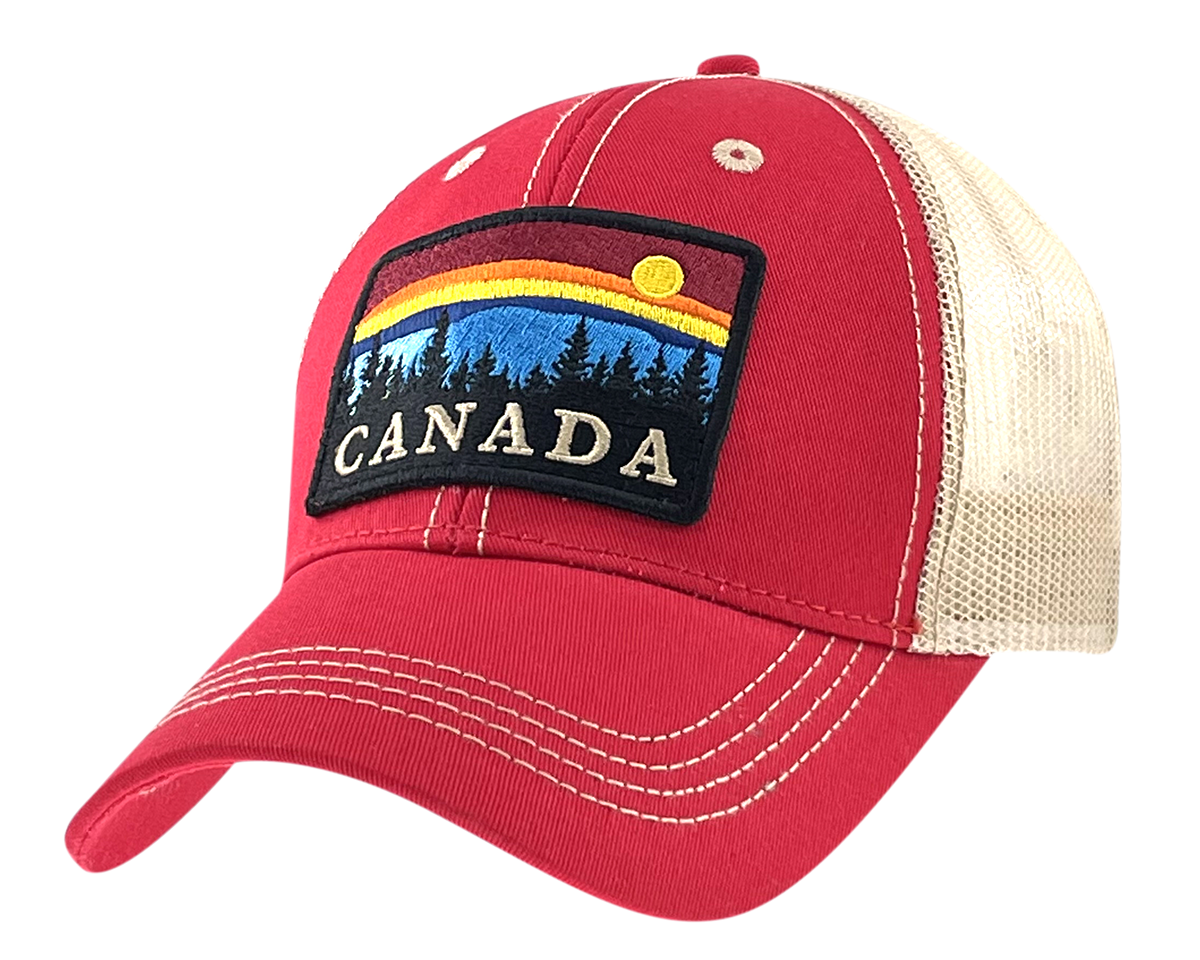 Canada Meshback with Large Embroidery Outdoor Scene Patch