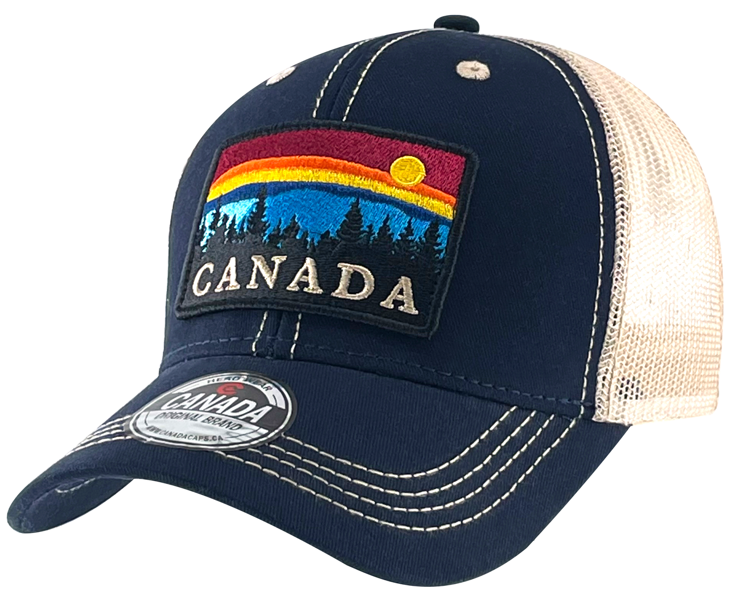 Canada Meshback with Large Embroidery Outdoor Scene Patch